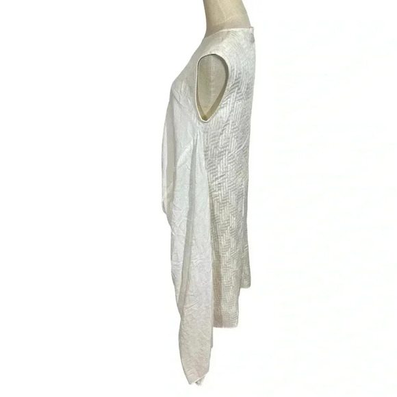 KOCH Kenyan Silk Cotton Tie Waist Mixed Media Maxi Dress Caftan - Picture 6 of 10